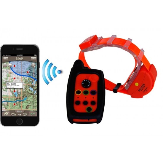 Diaľkové ovládanie a vodeodolný GPS obojok, dosah až 15km, funguje bez SIM karty 