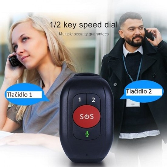 Vodotesné, odolné hodinky s SOS a GPS Trackerom pre seniorov a deti 