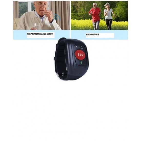 Vodotesné, odolné hodinky s SOS a GPS Trackerom pre seniorov a deti 