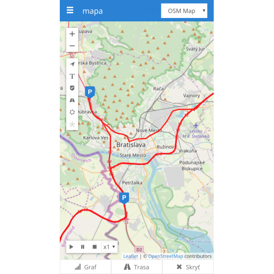 GPS APLIKÁCIA PRE SMARTFÓNY (iOS a ANDROID) SLEDOVANIE A MONITORING OSÔB A VOZIDIEL  - PRENÁJOM NA 12 MESIACOV