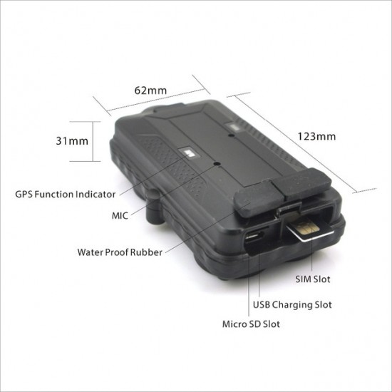 GPS tracker s magnetom pre dlhodobé nenápadné sledovanie