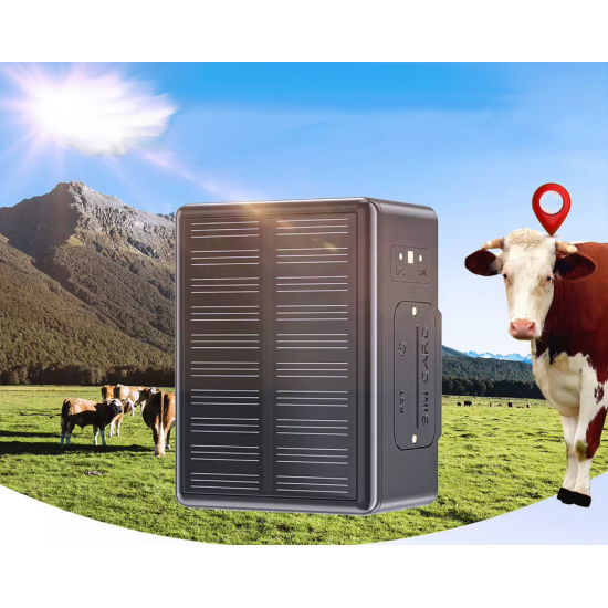 GPS tracker pre býky – solárne dobíjanie, mobilná aplikácie na iOS, Android, PC