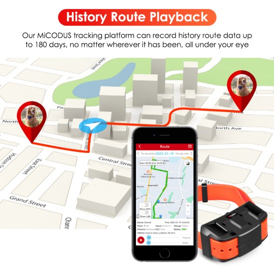 GPS tracker (GPS lokátor) pre psy – dlhá výdrž batérie 4000 mAh