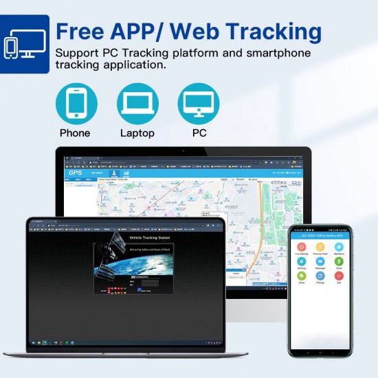 GPS tracker pre kone, hovädzí dobytok a iné veľké zvieratá - so solárnym nabíjaním [5000mAh]