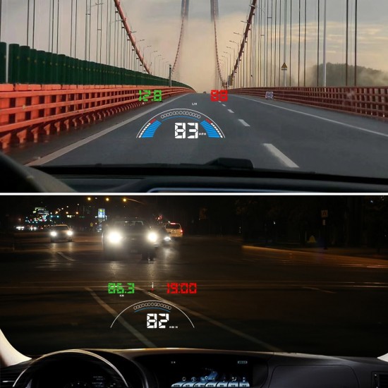 HUD displej so zobrazovaním OBD a GPS informácií