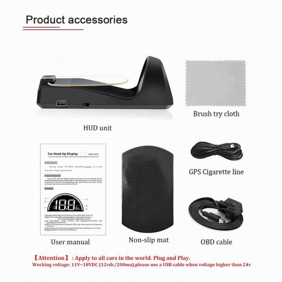 Duálny GPS + OBD HUD displej